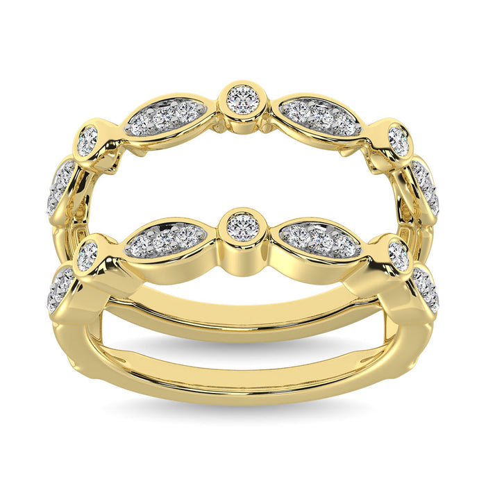 Diamond 3/8.Tw. Guard Ring in 14K Yellow Gold