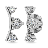 Thumbnail for Diamond 1/10 Ct.Tw. Fashion Earrings in 10K White Gold