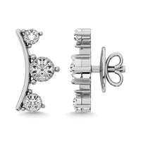 Thumbnail for Diamond 1/10 Ct.Tw. Fashion Earrings in 10K White Gold