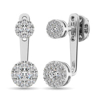 Thumbnail for Diamond 1/2.Tw. Fashion Earrings in 10K White Gold