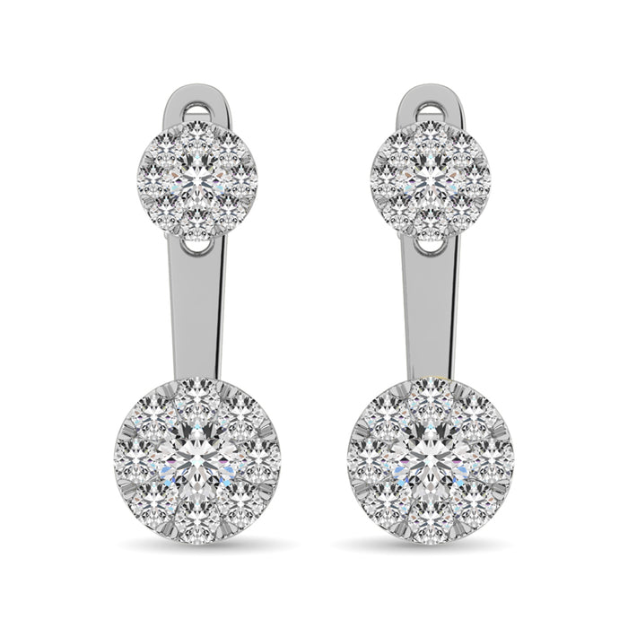 Diamond 1/2.Tw. Fashion Earrings in 10K White Gold