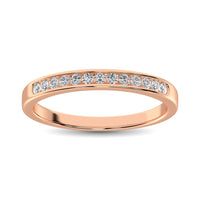 Thumbnail for 14K Rose Gold 1/5 Ctw Diamond Machine Band