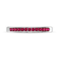 Thumbnail for 14K White Gold 1/5 Ctw Ruby Machine Band