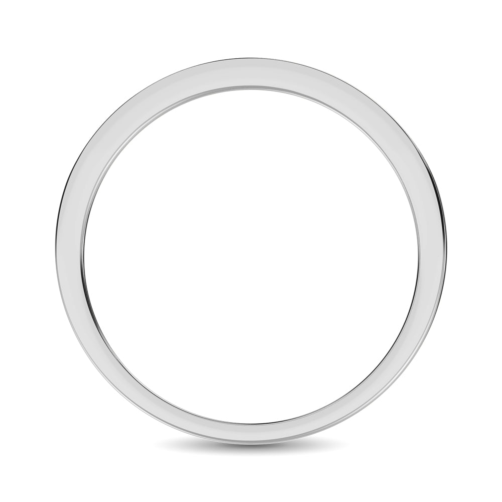 Diamond 1/5 Ct.Tw. Channel Set Machin Band in 14K White Gold