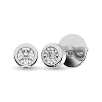 Thumbnail for Diamond 1/20 Ct.Tw. Solitaire Stud Earrings in 10K White Gold