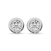 Thumbnail for Diamond 1/20 Ct.Tw. Solitaire Stud Earrings in 10K White Gold