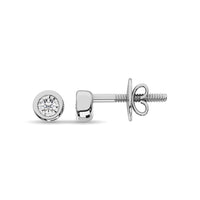 Thumbnail for Diamond 1/6.Tw. Solitaire Studs in 10K White Gold