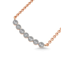 Thumbnail for Diamond 1/10 Ct.Tw. Fashion Necklace in 10K Rose Gold