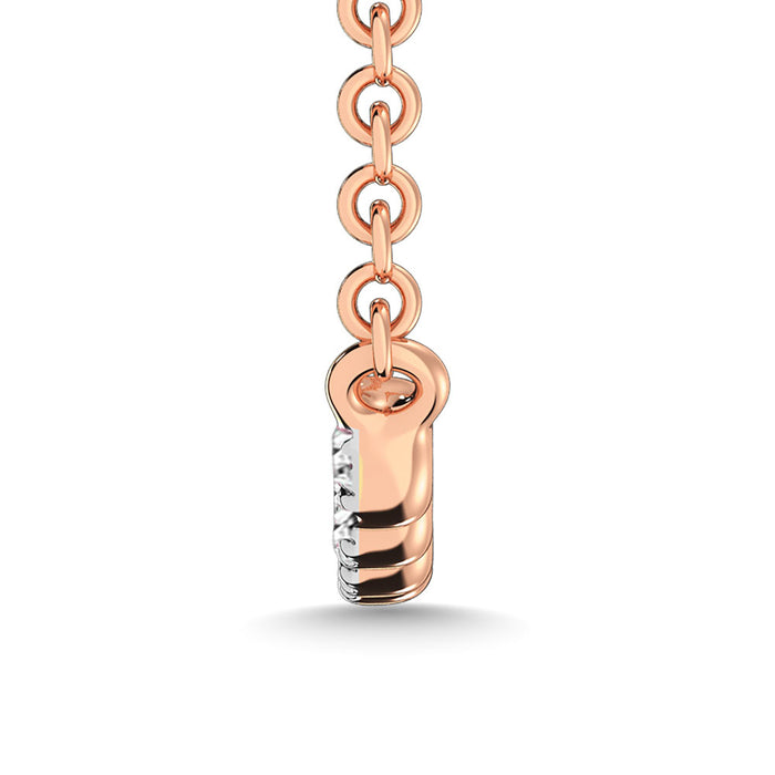 Diamond 1/10 Ct.Tw. Fashion Necklace in 10K Rose Gold