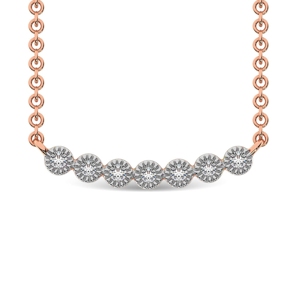 Diamond 1/10 Ct.Tw. Fashion Necklace in 10K White Gold