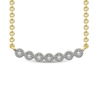 Thumbnail for Diamond 1/10 Ct.Tw. Fashion Necklace in 10K Yellow Gold
