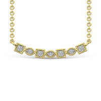 Thumbnail for Diamond 1/10 Ct.Tw. Fashion Necklace in 10K Yellow Gold