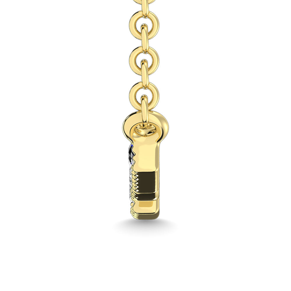 Diamond 1/10 Ct.Tw. Fashion Necklace in 10K Yellow Gold