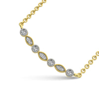 Thumbnail for Diamond 1/10 Ct.Tw. Fashion Necklace in 10K Yellow Gold