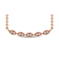 Thumbnail for Diamond 1/10 Ct.Tw. Fashion Necklace in 10K Rose Gold