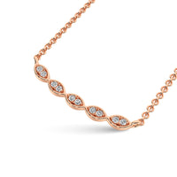 Thumbnail for Diamond 1/10 Ct.Tw. Fashion Necklace in 10K Rose Gold