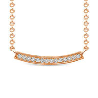 Thumbnail for Diamond 1/10 Ct.Tw. Fashion Necklace in 10K Rose Gold