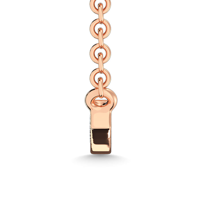 Diamond 1/10 Ct.Tw. Fashion Necklace in 10K Rose Gold