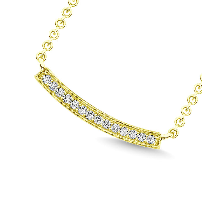 Diamond 1/10 Ct.Tw. Fashion Necklace in 10K Yellow Gold