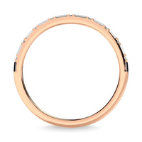 Thumbnail for Diamond 1/10 Ct.Tw. Round and Baguette Stackable Ring in 14K Rose Gold