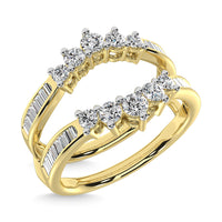 Thumbnail for Diamond 3/4 Ct.Tw. Round and Baguette Wraps and Enhancer in 14K Yellow Gold