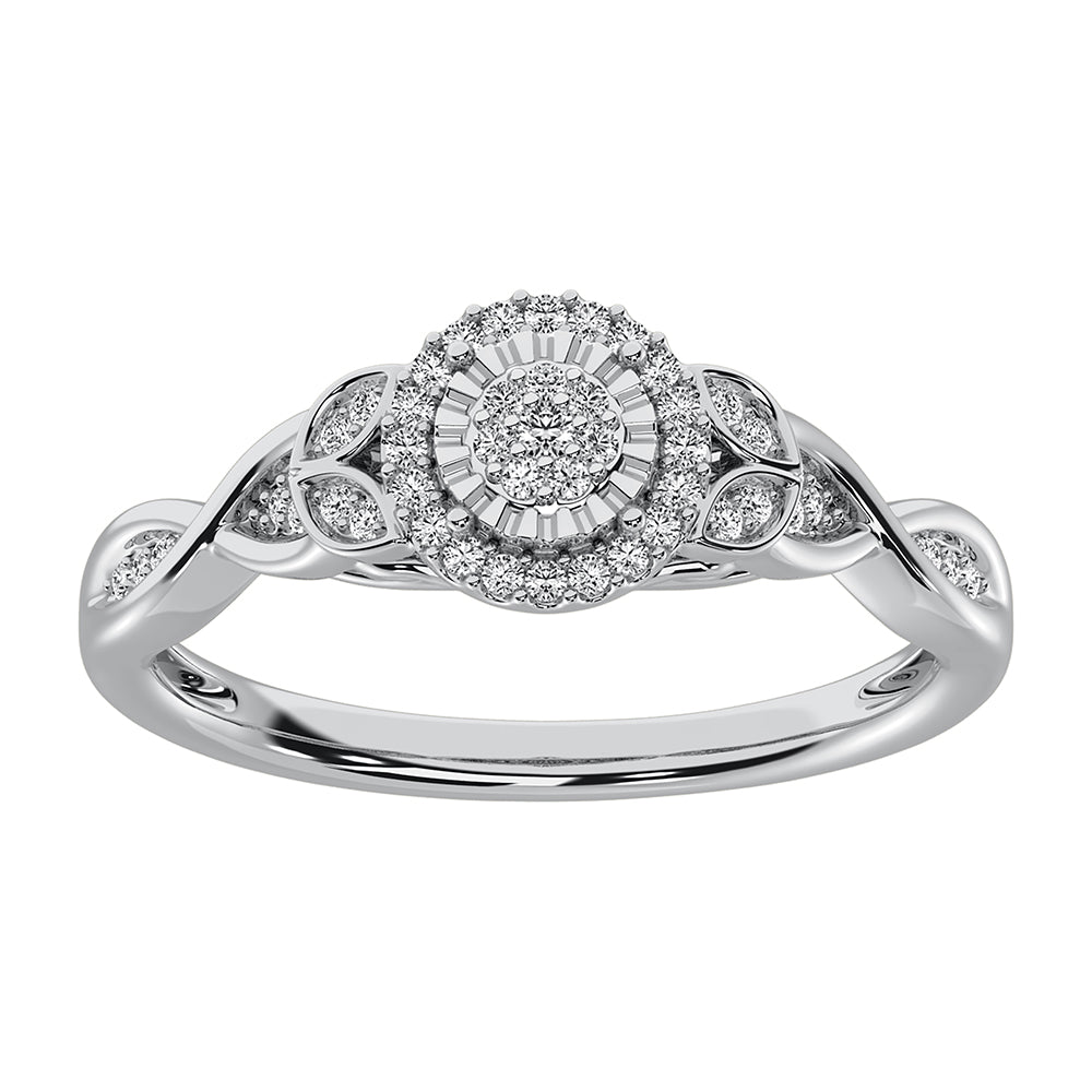 10K White Gold 1/6 Ct.Tw. Diamond Promise Ring