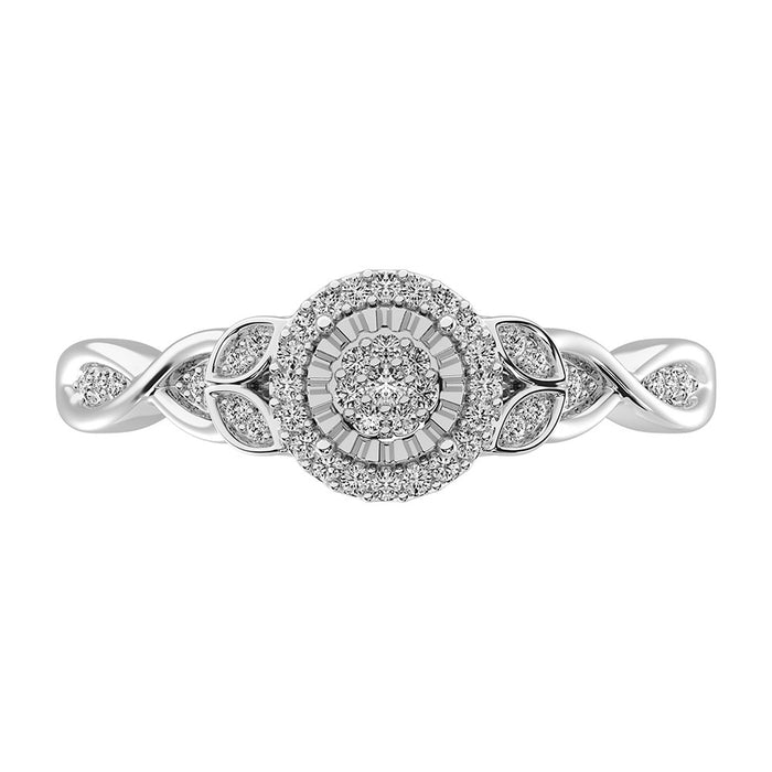 10K White Gold 1/6 Ct.Tw. Diamond Promise Ring