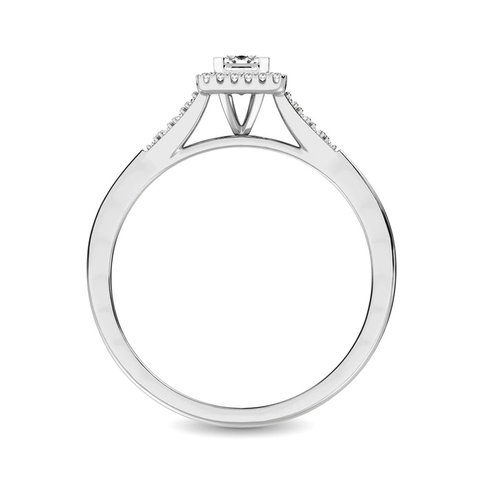 Diamond 1/8 Ct.Tw. Promise Ring in 10K White Gold