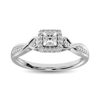 Thumbnail for Diamond 1/8 Ct.Tw. Promise Ring in 10K White Gold