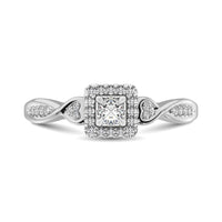 Thumbnail for Diamond 1/8 Ct.Tw. Promise Ring in 10K White Gold