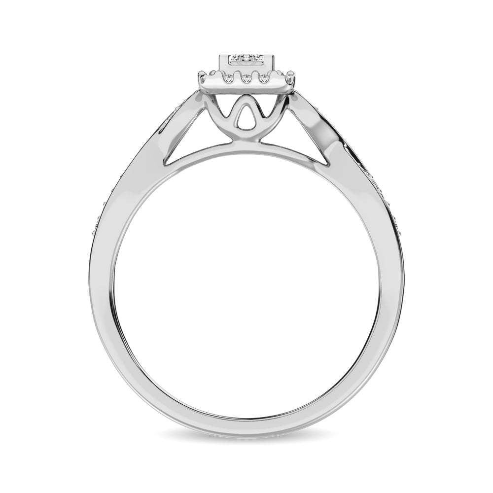 Diamond 1/8 Ct.Tw. Promise Ring in 10K White Gold