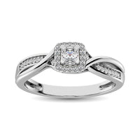 Thumbnail for Diamond 1/6 Ct.Tw. Promise Ring in 10K White Gold