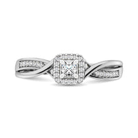 Thumbnail for Diamond 1/6 Ct.Tw. Promise Ring in 10K White Gold