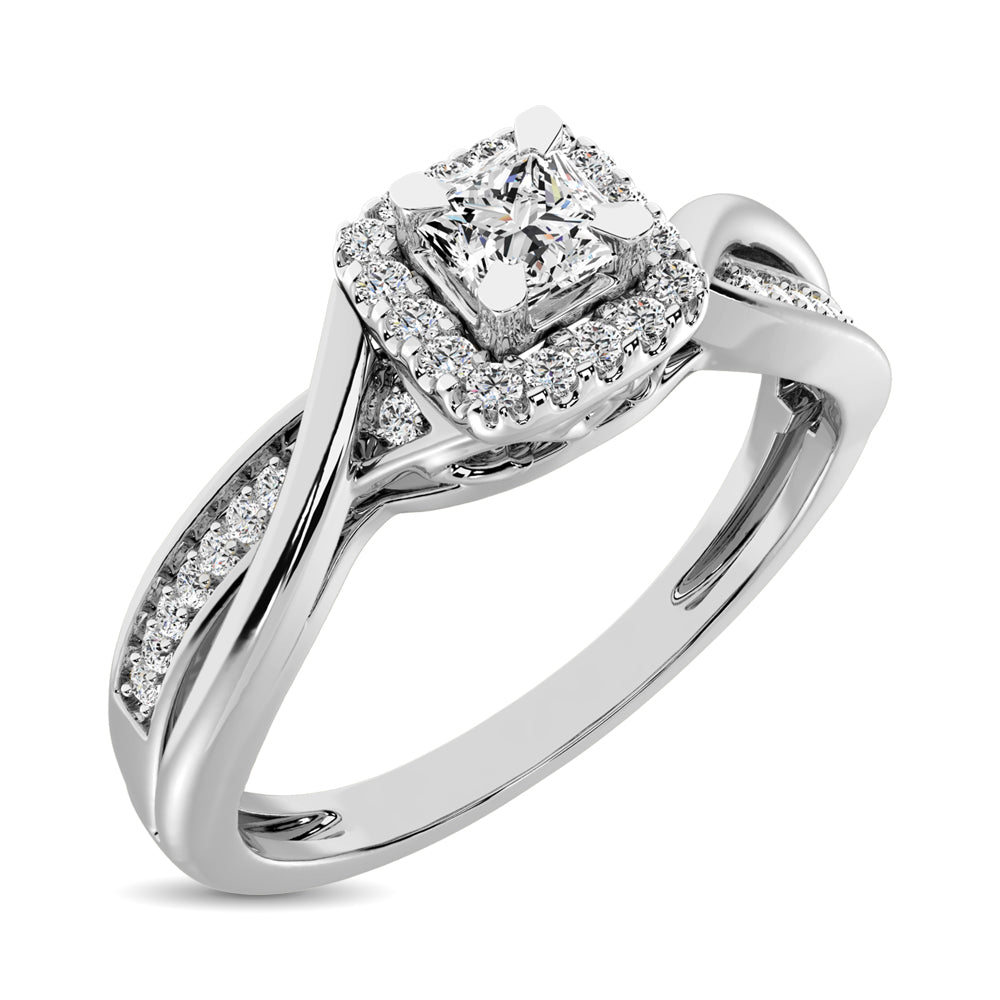 Diamond 1/6 Ct.Tw. Promise Ring in 10K White Gold