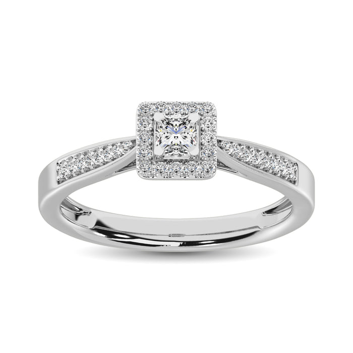 Diamond 1/6 Ct.Tw. Promise Ring in 10K White Gold