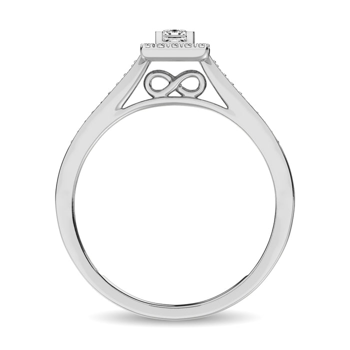 Diamond 1/6 Ct.Tw. Promise Ring in 10K White Gold