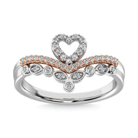 Thumbnail for Diamond 1/5 Ct.Tw. Stackable Band in 10K Two Tone Gold