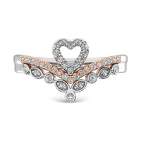 Thumbnail for Diamond 1/5 Ct.Tw. Stackable Band in 10K Two Tone Gold