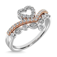 Thumbnail for Diamond 1/5 Ct.Tw. Stackable Band in 10K Two Tone Gold