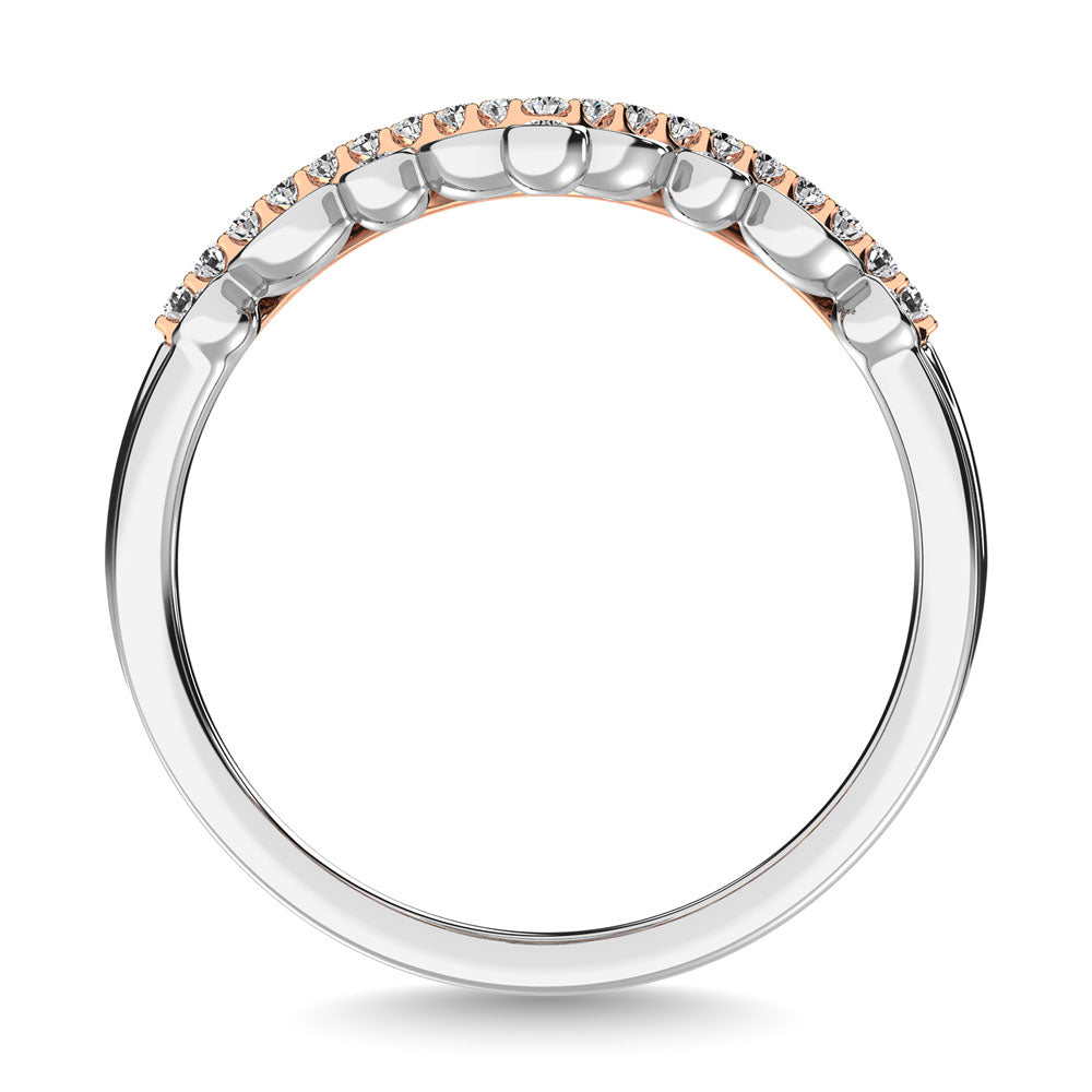Diamond 1/5 Ct.Tw. Stackable Band in 10K Two Tone Gold