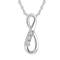 Thumbnail for Sterling Silver Diamond Accent Infinity Pendant