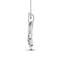 Thumbnail for Sterling Silver 1/10 Ctw Diamond Heart Pendant