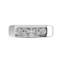 Thumbnail for Diamond 1/2.Tw. Mens Machine Band in 10K White Gold