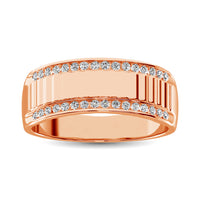 Thumbnail for Diamond 1/3 Ct.Tw. Mens Fusion Band in 10K Two Tone Gold
