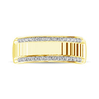 Thumbnail for Diamond 1/3 Ct.Tw. Fusion Mens Band in 10K Yellow Gold