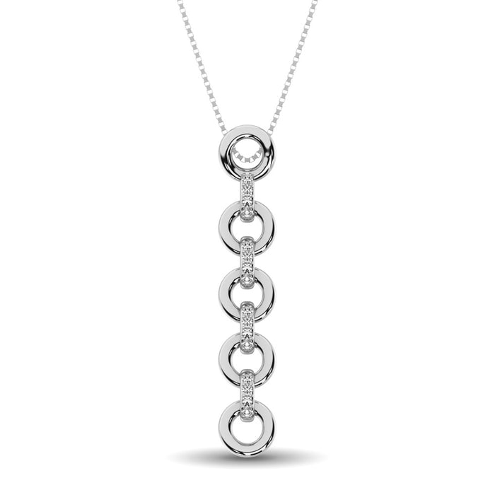 Sterling Silver Diamond Accent Fashion Pendant