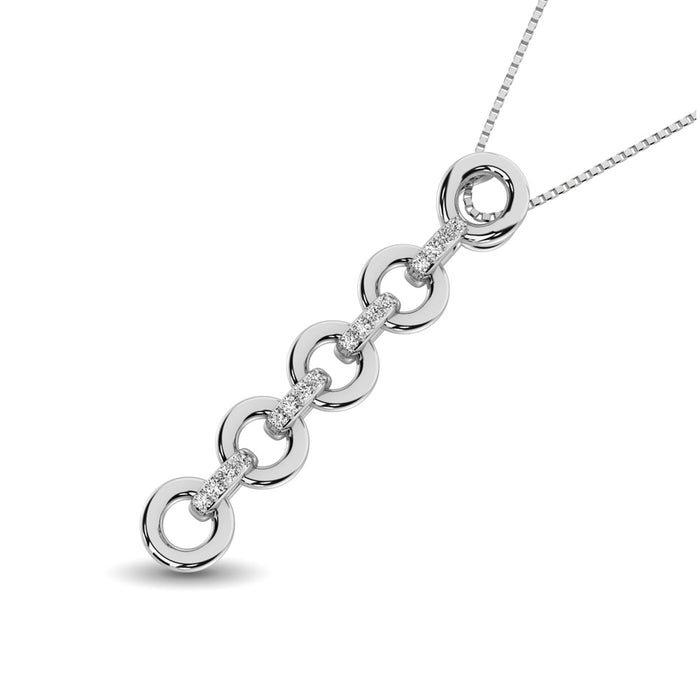 Sterling Silver Diamond Accent Fashion Pendant