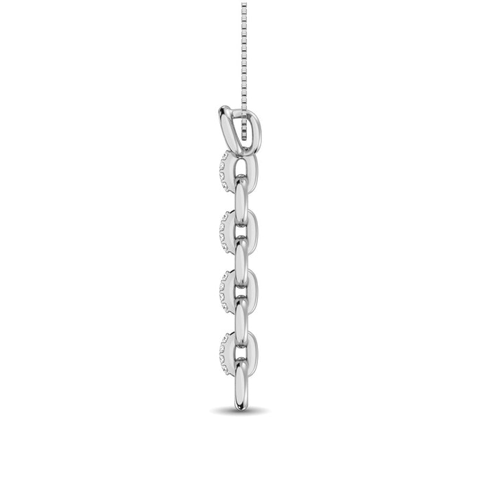 Sterling Silver Diamond Accent Fashion Pendant