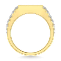 Thumbnail for Diamond 1/2.Tw. Mens Rolex Ring in 10K Two Tone Gold