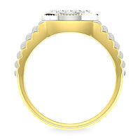 Thumbnail for Diamond 1/2.Tw. Mens Rolex Ring in 10K Two Tone Gold